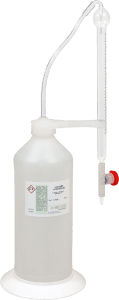 Reagents for the determination of p-alkalinity and m-alkalinity or total alcalinity CAT by titration, using a burette to perform multiple sample analyses in less time.