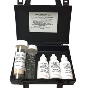 Kit d’analyse pour l’analyse des sulfites dans l’eau.
