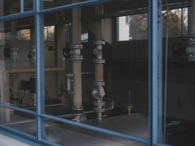 Contrôle du fer dans un circuit industriel Réseau de tuyauteries dans lequel le contrôle du fer dans l’eau peut aider à suivre l’état du circuit.