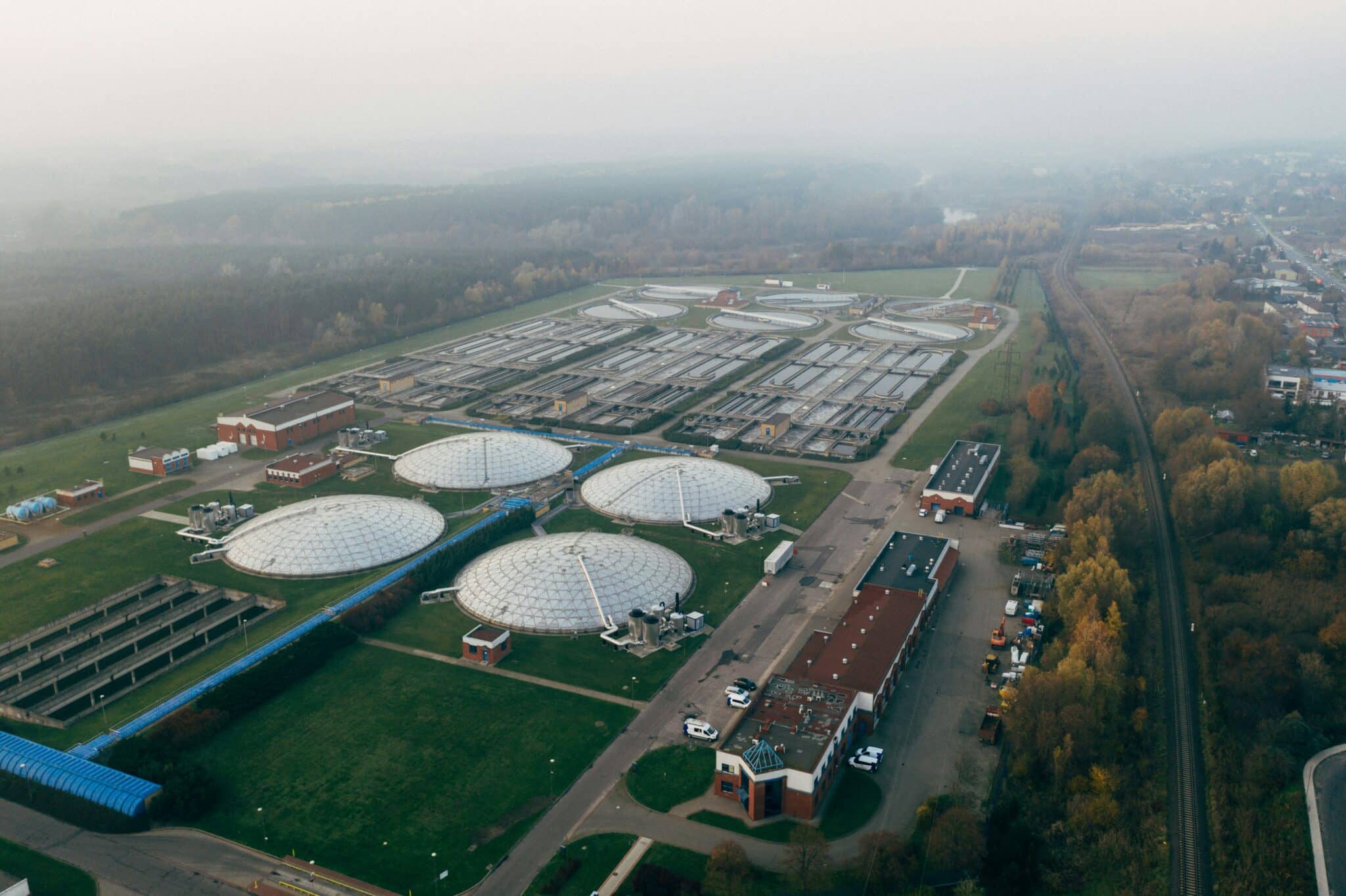 Industrial wastewater treatment plant in Italy