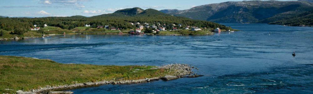 Coastal aquaculture area in Norway for water quality monitoring.